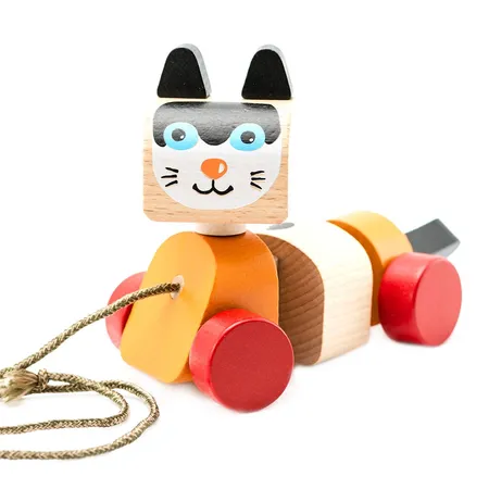 Cubika Holzspielzeug «Nachziehkatze»