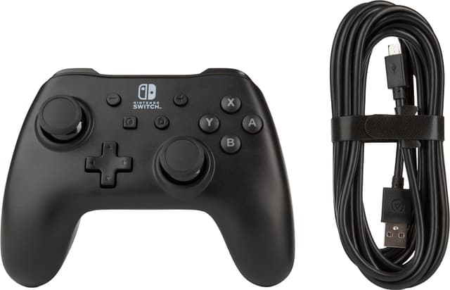 PowerA Nintendo Switch USB-kablet gamepad (sort)
