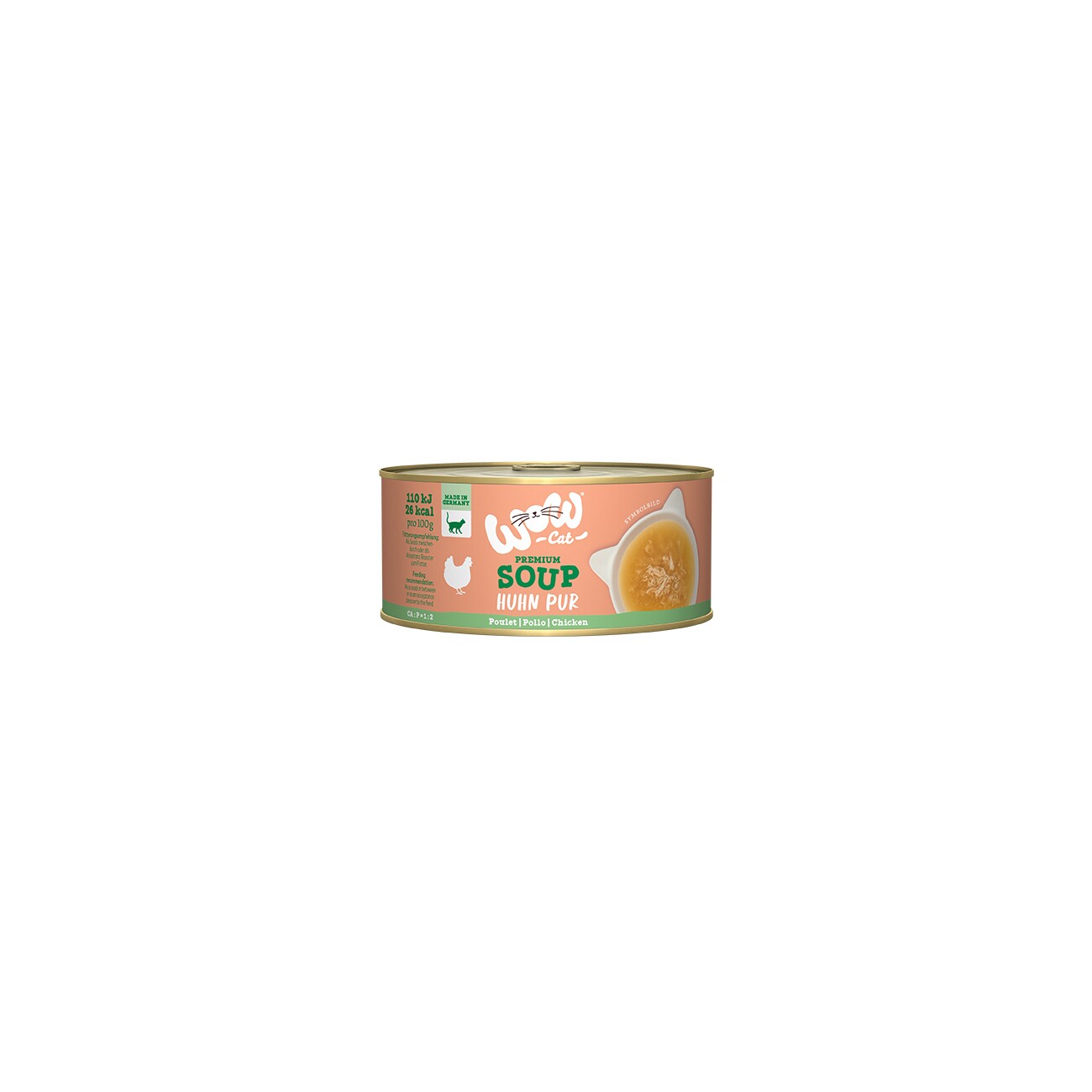 WOW Cat Suppe 12x70 g Huhn pur
