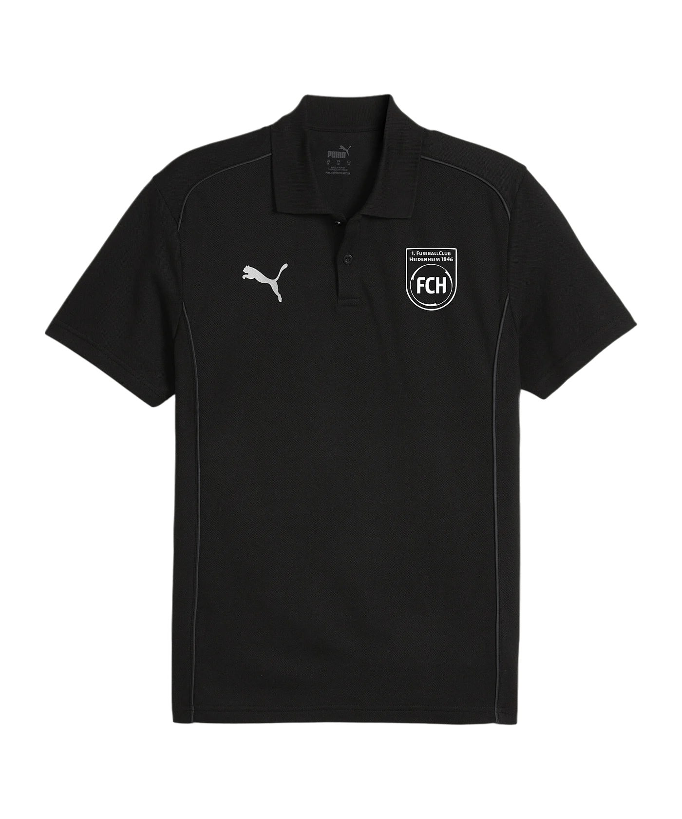 PUMA 1. FC Heidenheim Polo Shirt Schwarz F03