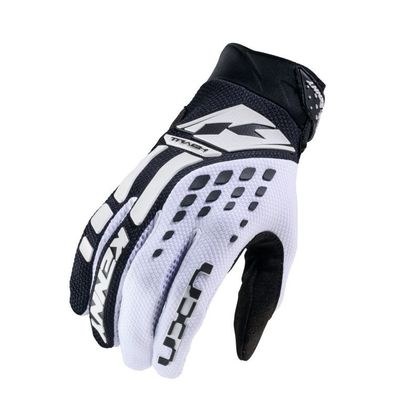 Gants cross Kenny TRACK 2025 - Blanc / Noir