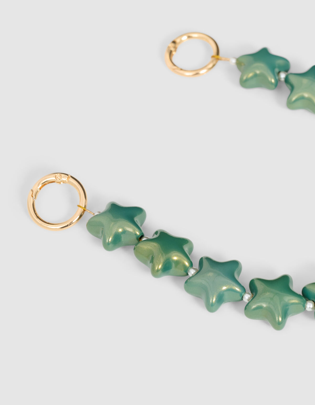 Beaded Ster Koord Groen