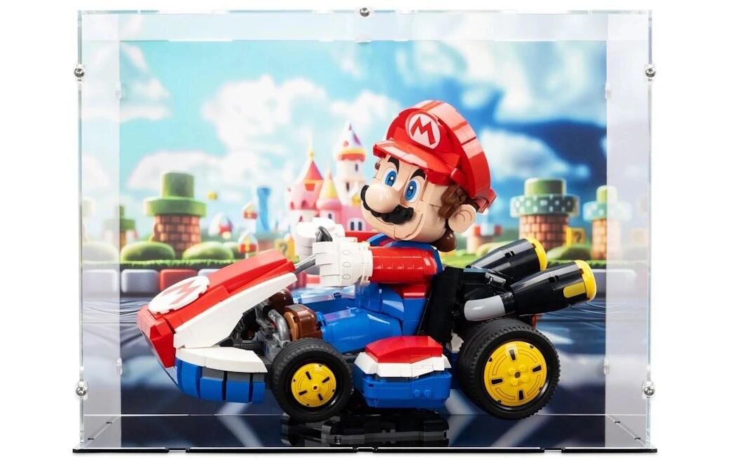 Acryl-Display für Mario Kart – Mario & Standard-Kart 72037<br>Elegantes Acryl-Display für die LEGO Sammlung