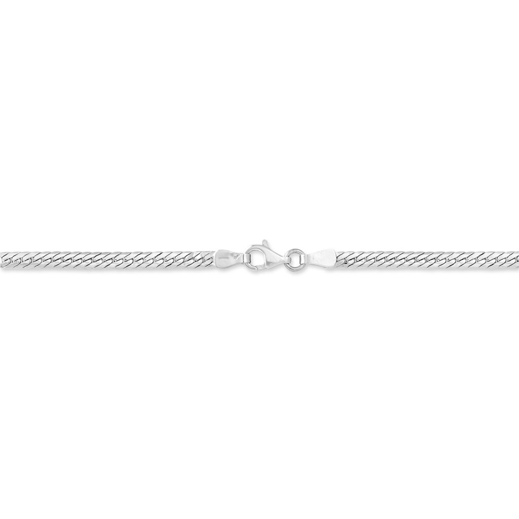 Collier Tamsinae Maille Anglaise Or Blanc