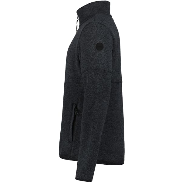 Veste polaire randonnée ICEPEAK MIDLAYER JACKET ADRIAN BLACK MELANGE