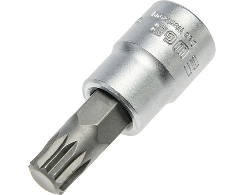 Dopsleutelset met spline XZN bit-inzetstukken WGB 8-delig.