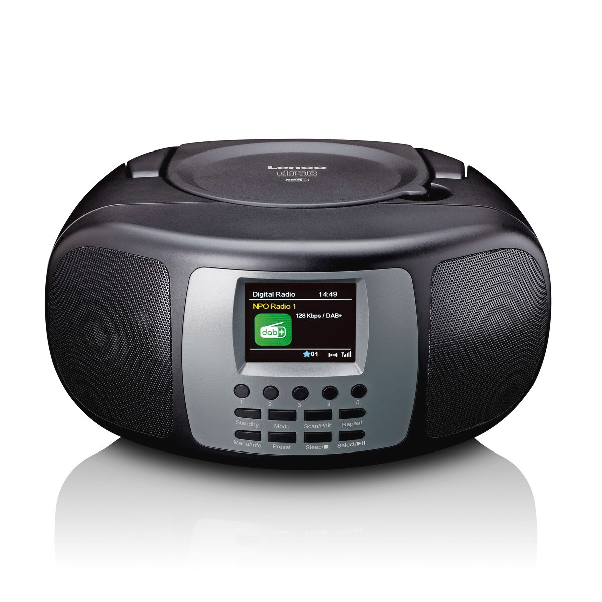 LENCO SCD-860BK Boomxbox mit DAB+/FM-Radio & BT, schwarz