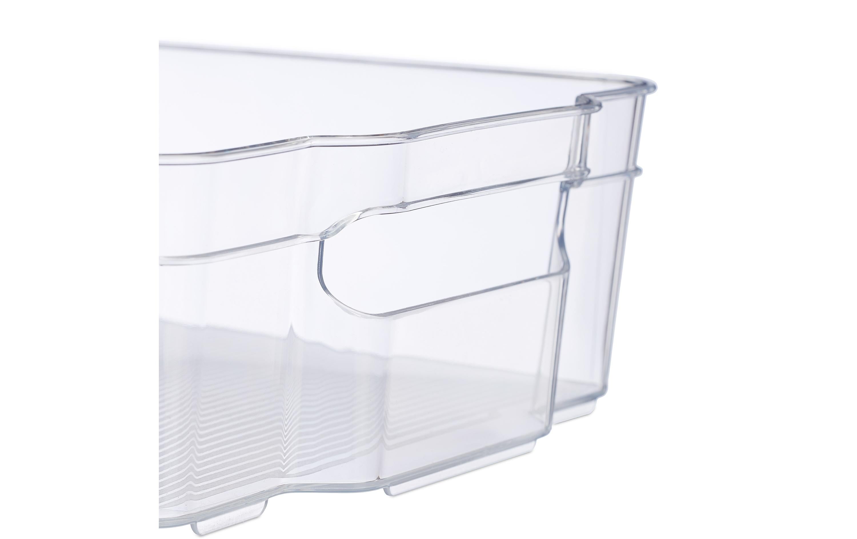 Kühlschrankorganizer mit Griff TransparentKühlschrankkorb zur Küchenorganisation