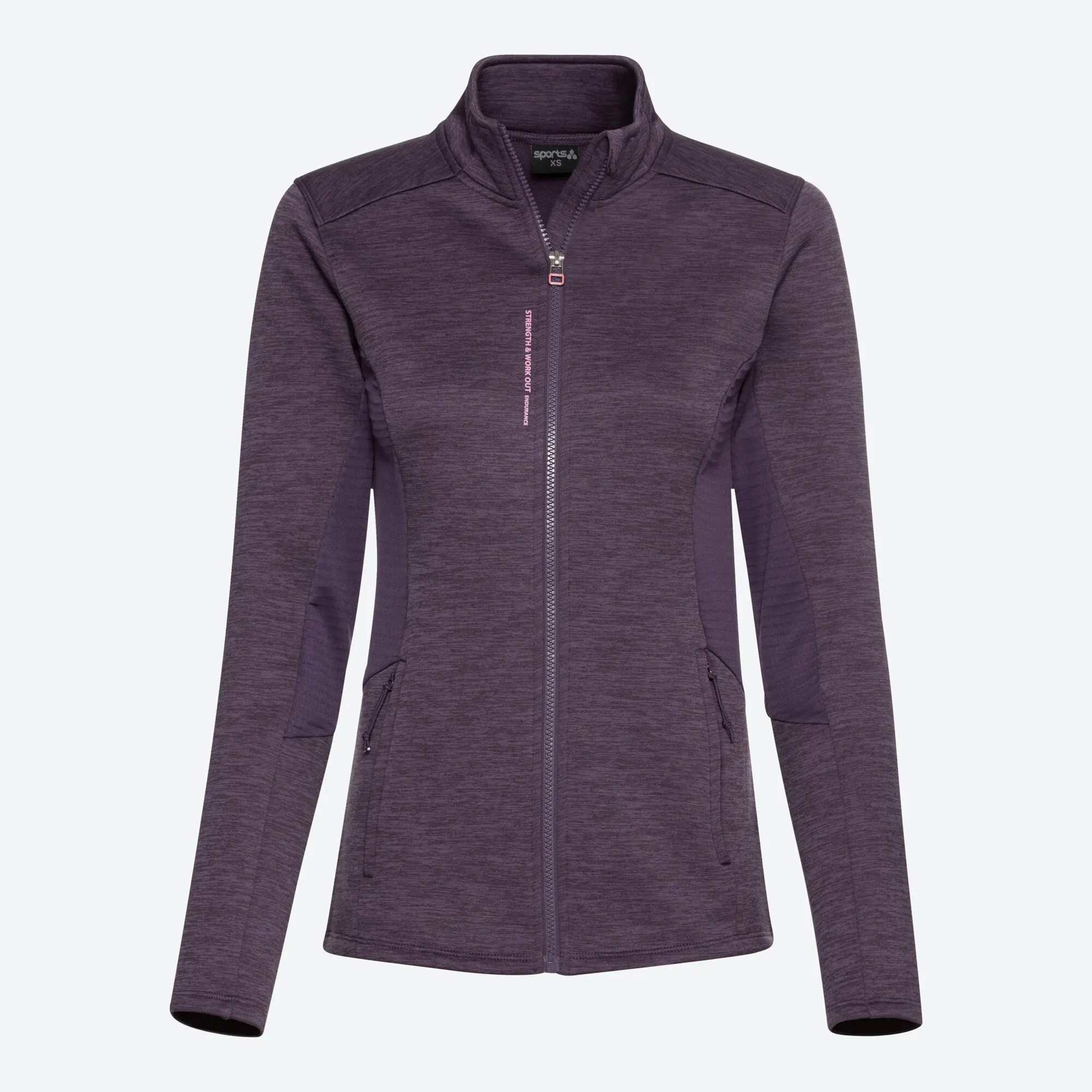 Damen-Trainingsjacke in Melange-Optik