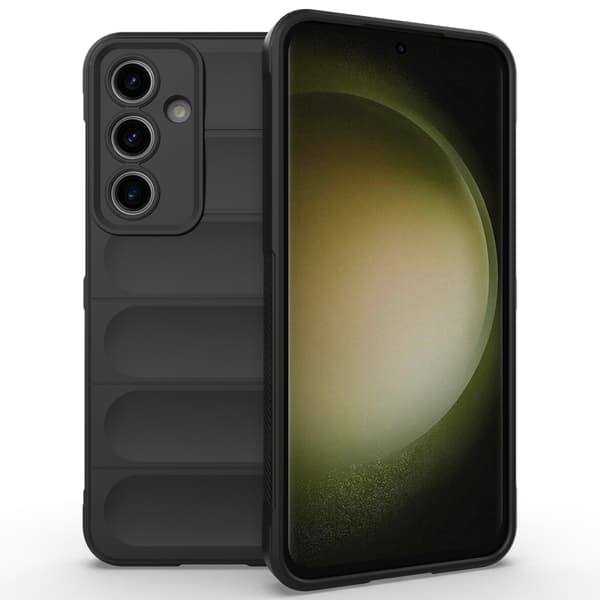 Til Samsung Galaxy S24 FE myk TPU støtsikker telefonveske - svart