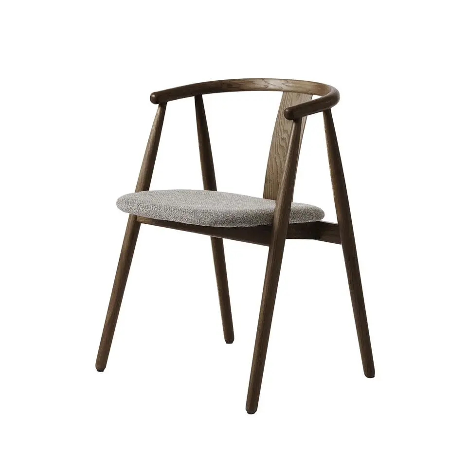 Eetkamerstoel Donkerbruin/Bruin Eikenhout - 52x59x76,6cm - Relate - Set van 2