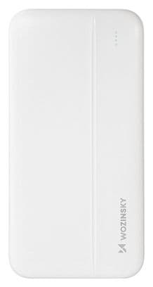 Batterie externe Wozinsky Li-Po 10000mAh 2 x USB blanche