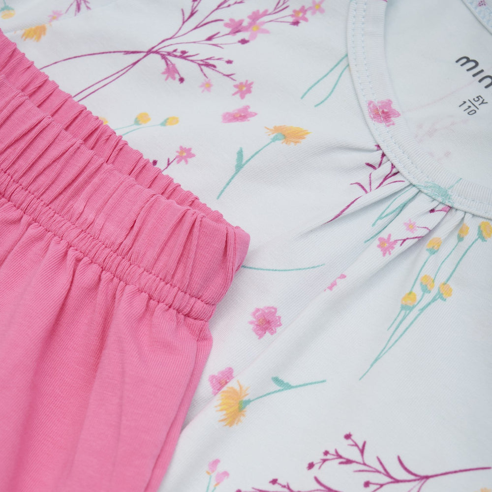 Køb Minymo Wan Blue T-Shirt og Shorts Sæt AOP