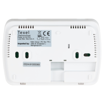 Sanivesk Kamerthermostaat Texel Digitaal Aan/uit Wit