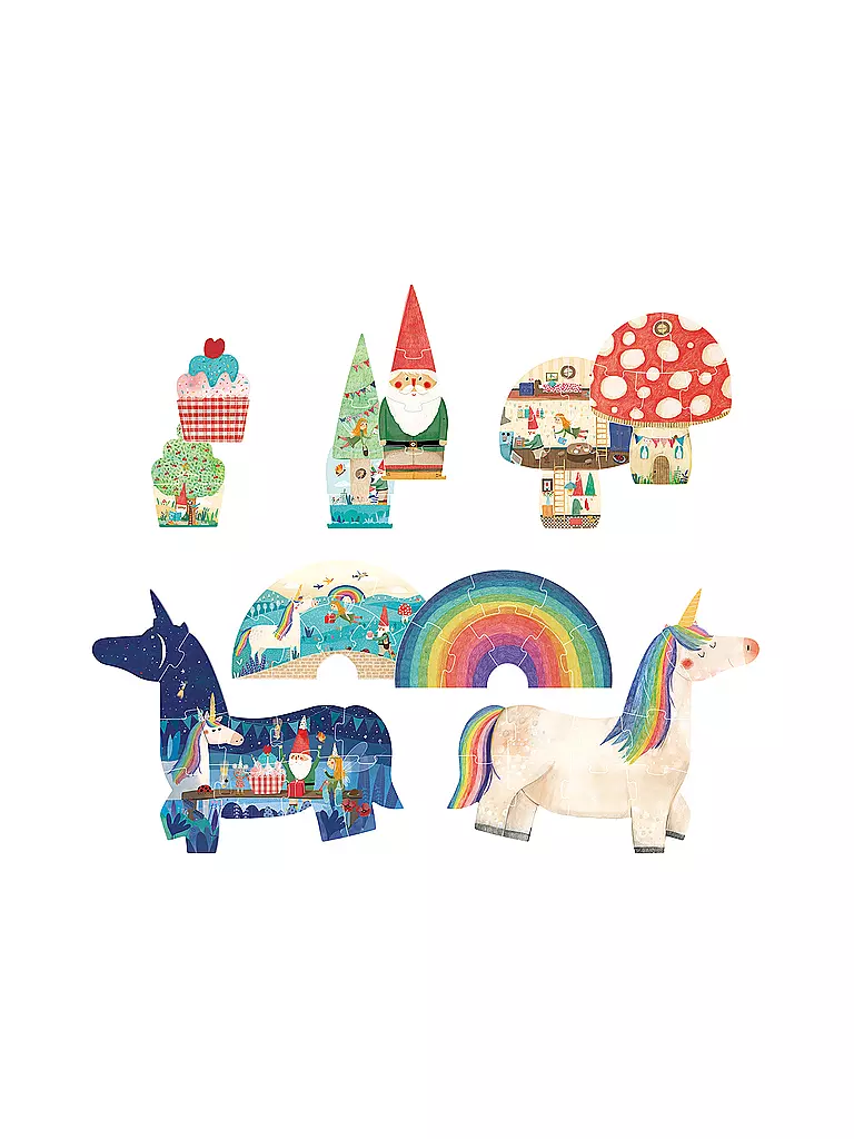LONDJI Puzzle HAPPY BIRTHDAY UNICORN bunt