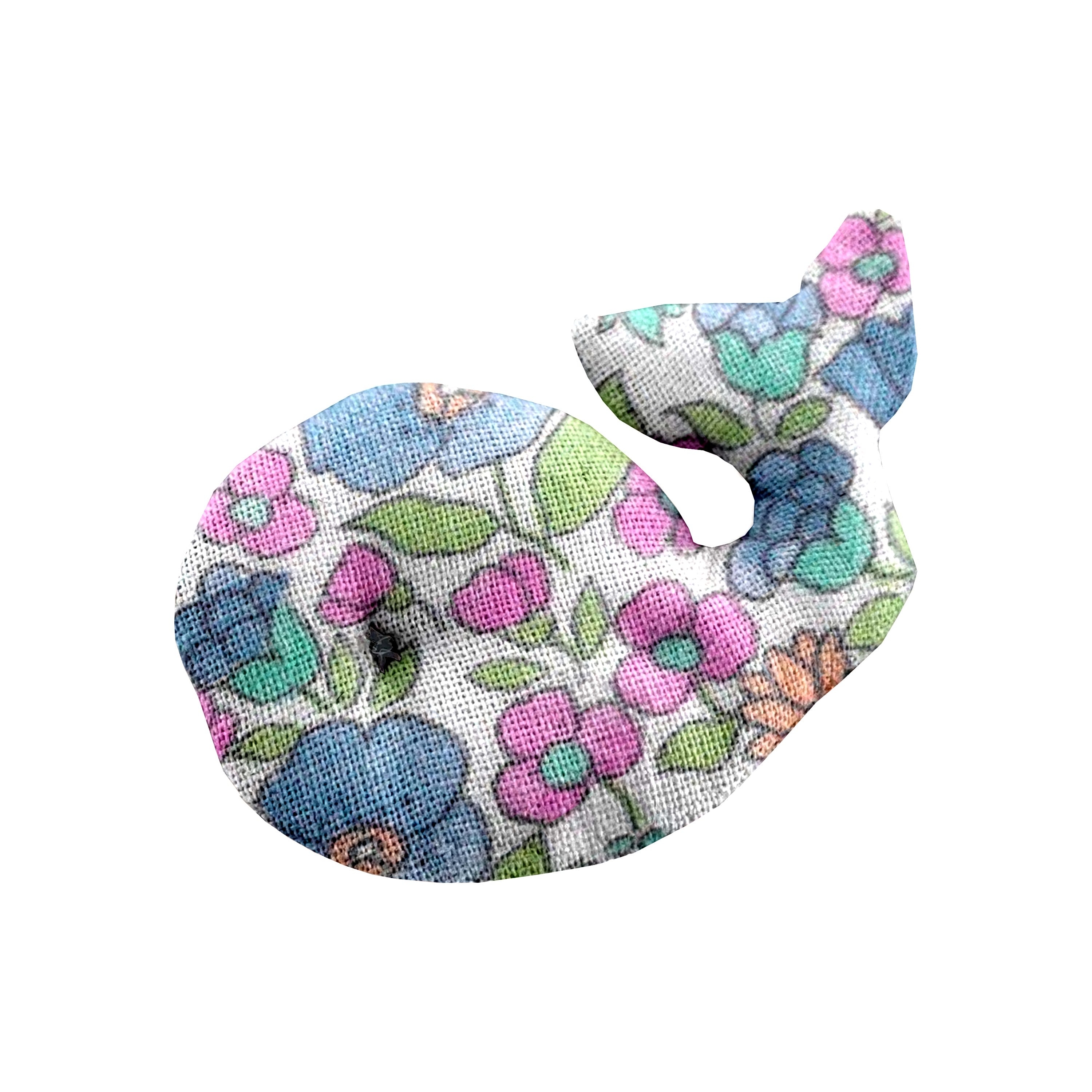 Barrette Baleine Pastel Fleuri