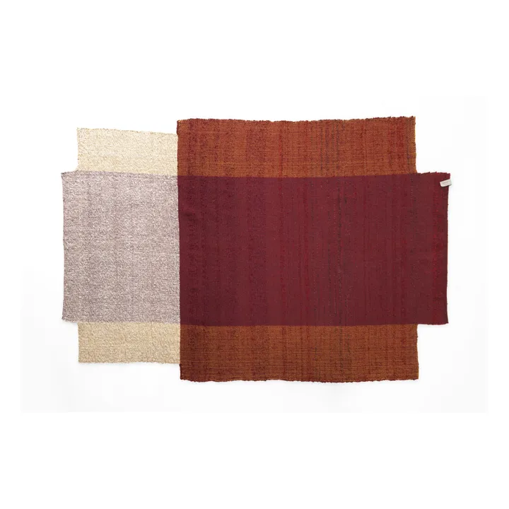 Ames Tapis Nobsa en laine | Rouge