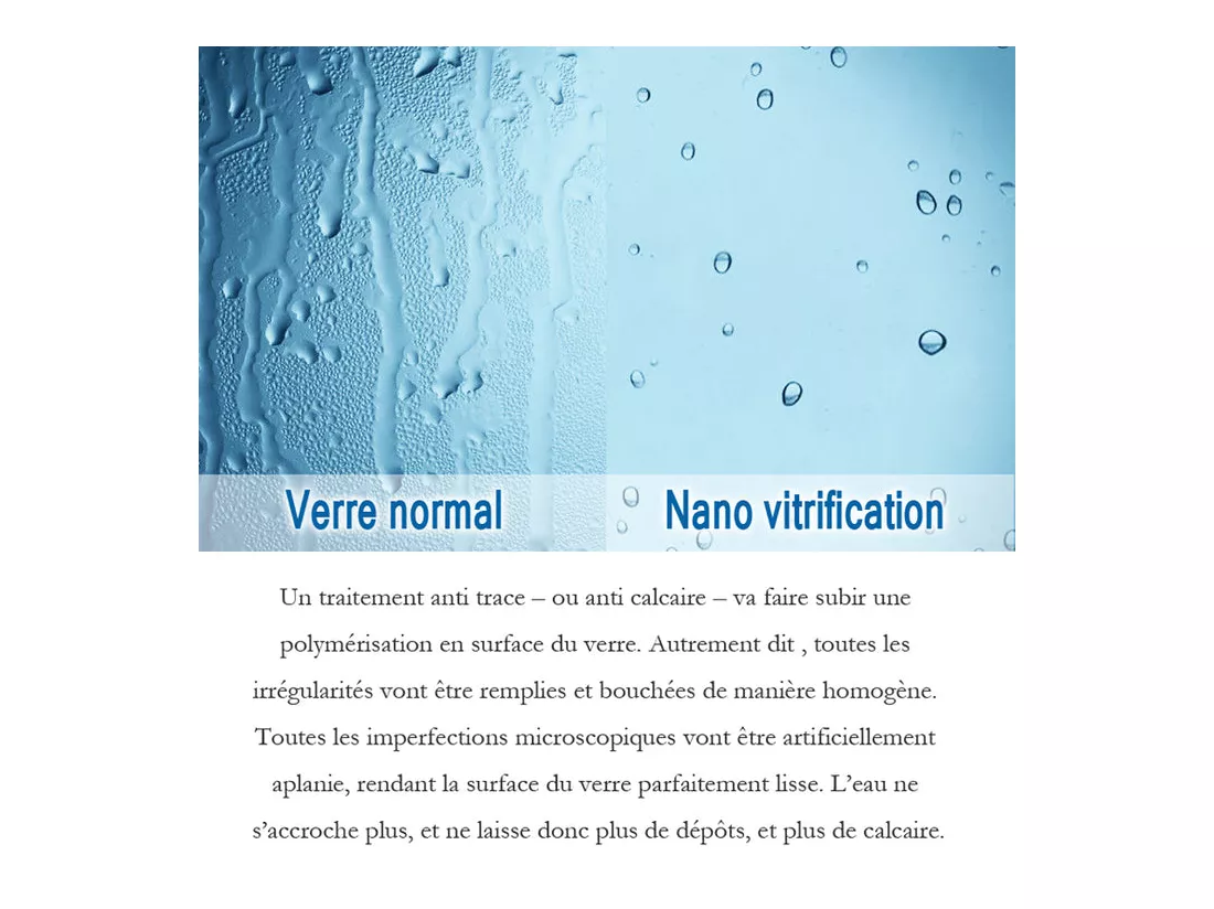 Paroi de douche à l'italienne 120x200cm - 8mm verre trempé sablé - Avec barre de fixation 140cm recoupable