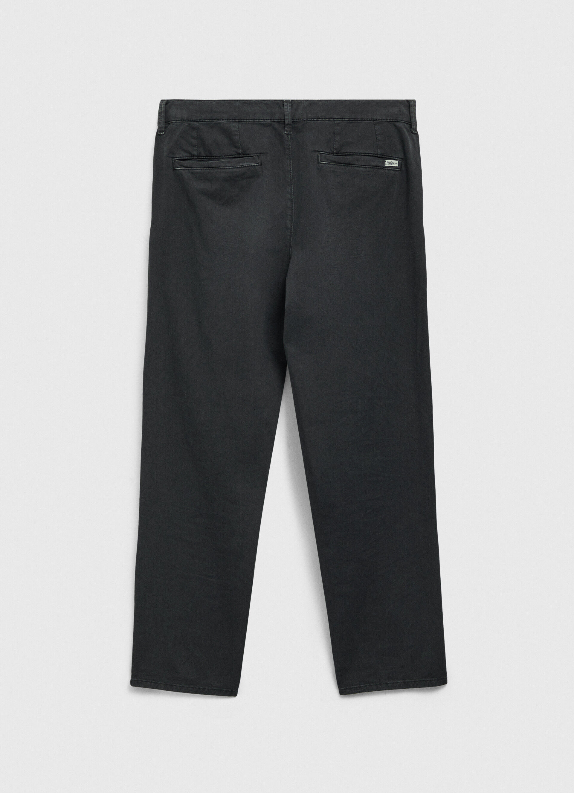 Calça chinesa folgada - preta lavada