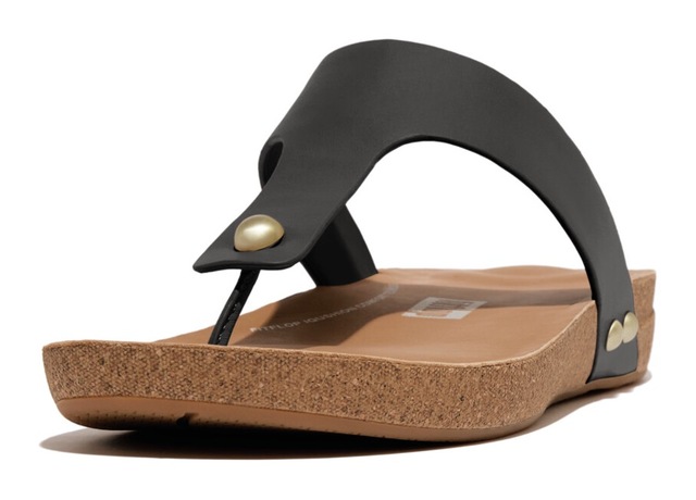 Fitflop Zehentrenner »IQUSHION LEATHER TOE-POST SANDALS«  , Sommerschuh mit iQushion-Technologie für langen Tragekomfort