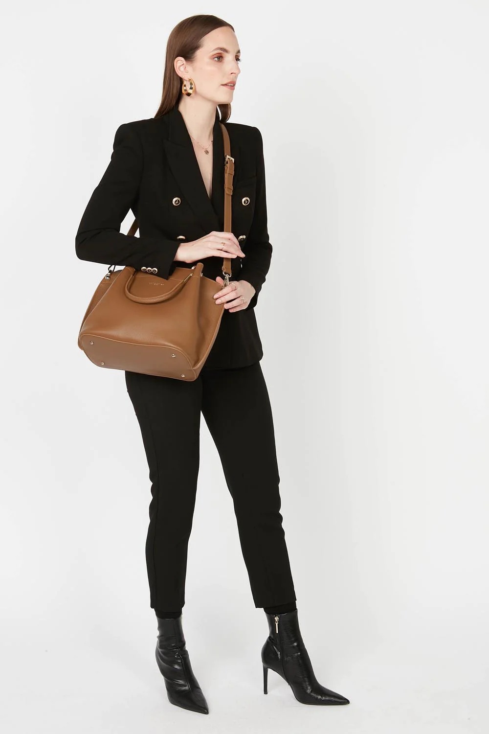 Foulonné Double-Grand sac à main