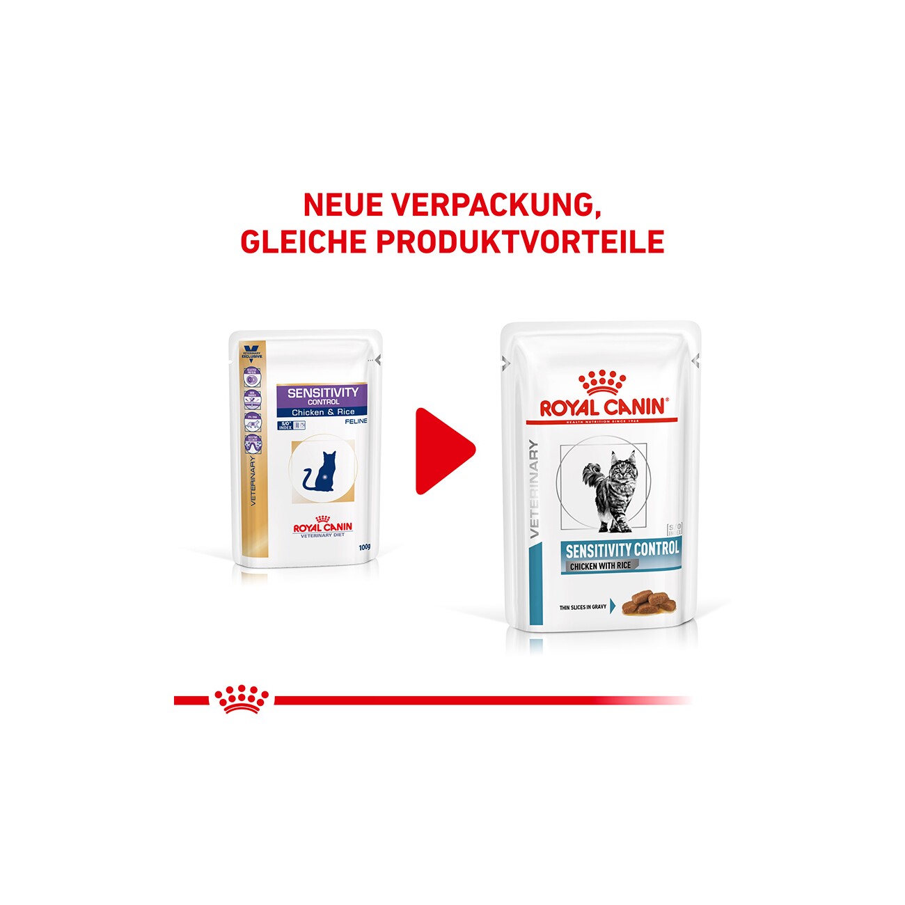 ROYAL CANIN Veterinary Sensitivity Control Huhn mit Reis, feine Stückchen in Soße 12x85 g