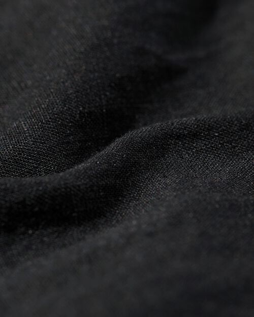 pantalon femme Raiza avec lin noir