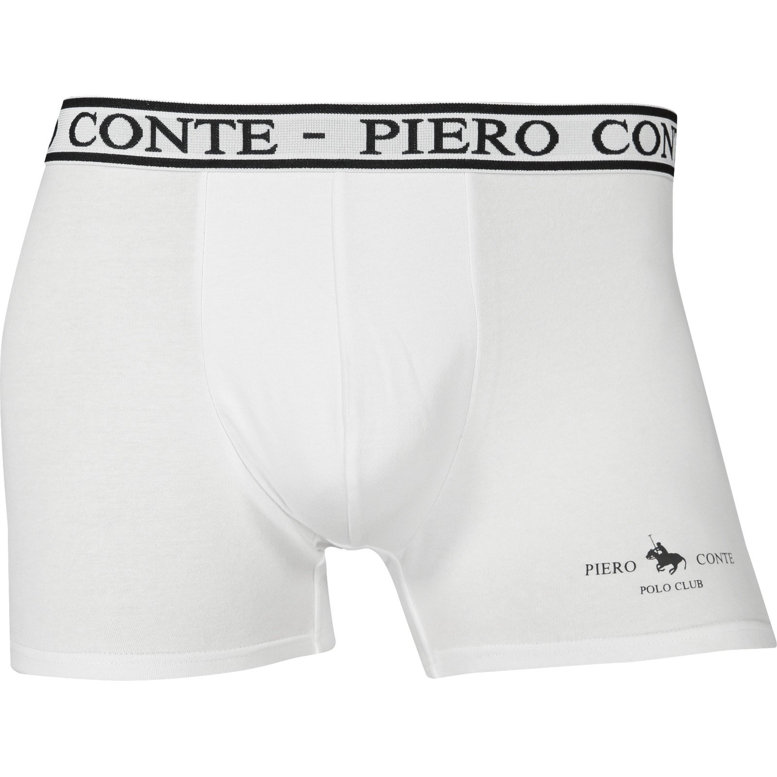 Piero Conte Herren-Boxershorts, 3 Stück S, grau