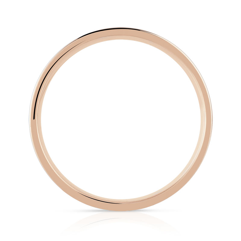 Alliance or 750 rose laque céramique blanche et diamant