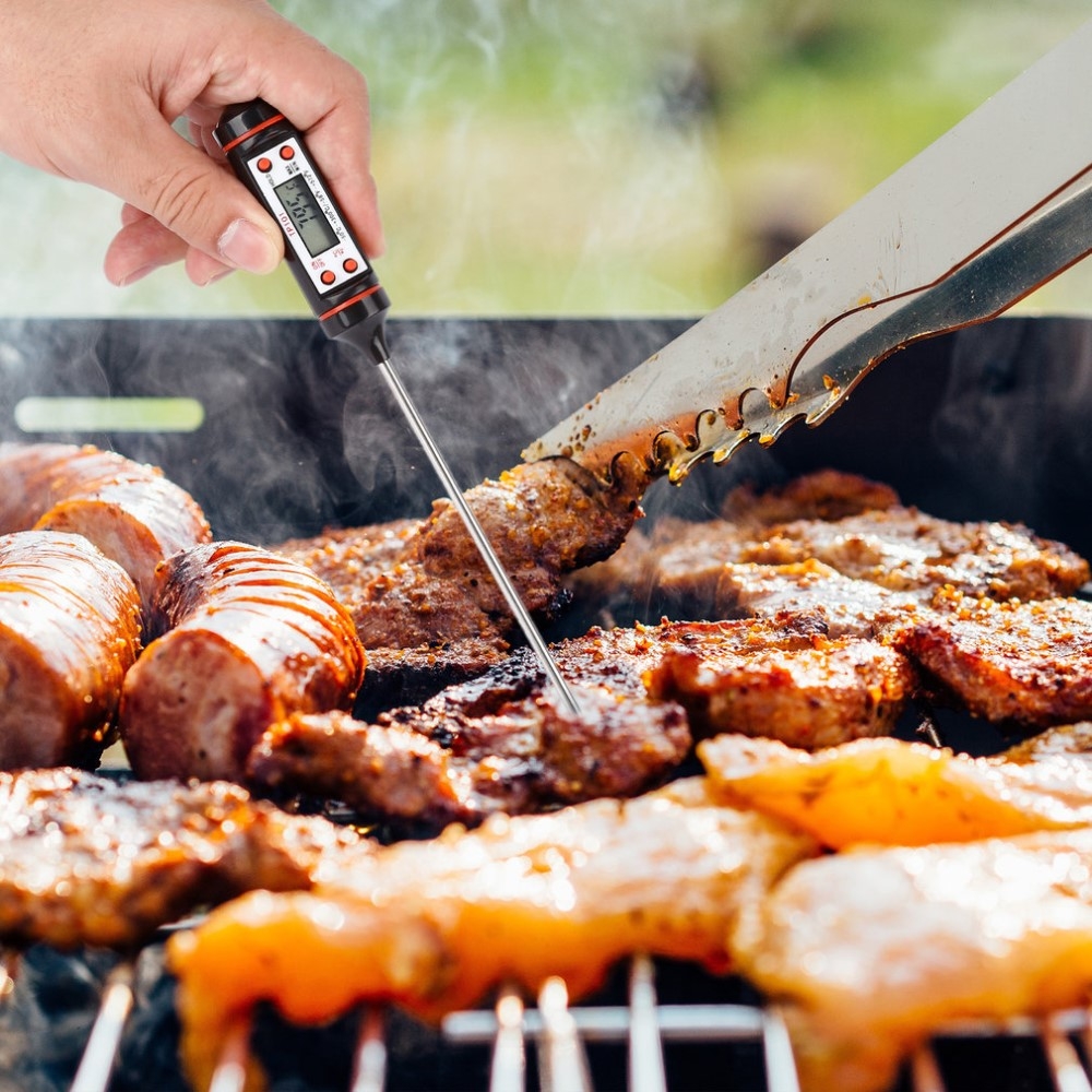 Digitales Fleisch Grill BBQ Küchen Thermometer mit LCD Display