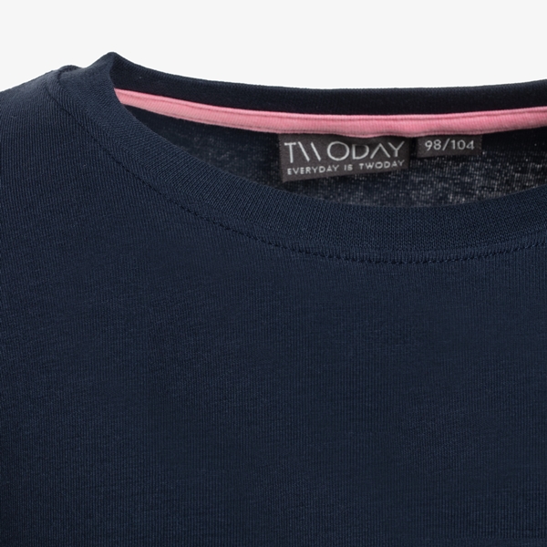 TwoDay meisjes basic T-shirt blauw