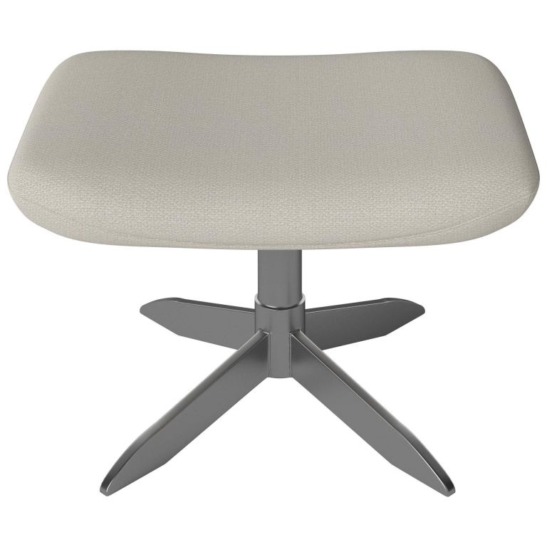 Bolia Saga voetenbank chroom onderstel beige