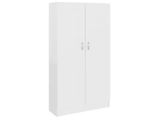 Bibliothèque Blanc 82,5x30,5x150 cm Bois d’ingénierie