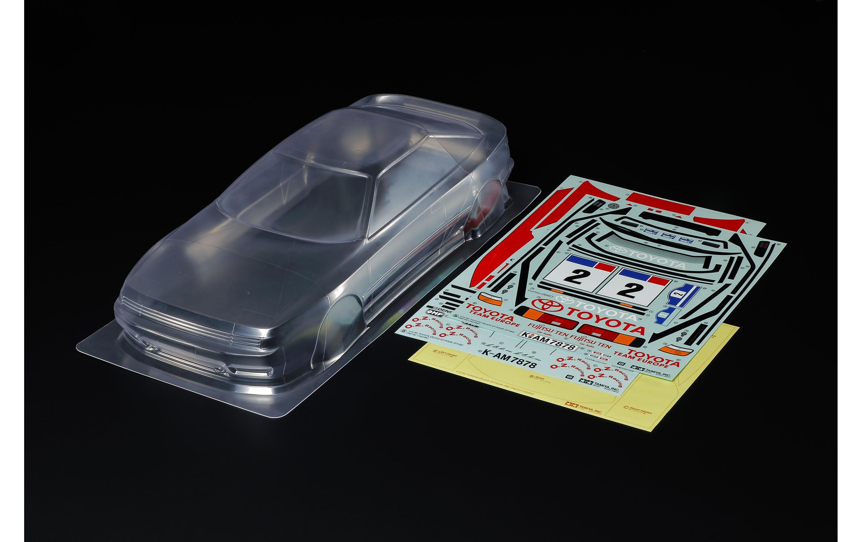 Karosserie Toyota Celica GT-Four (ST165) unlackiert, 1:10Karosserie für TT-02 oder ähnliche Tourenwagen