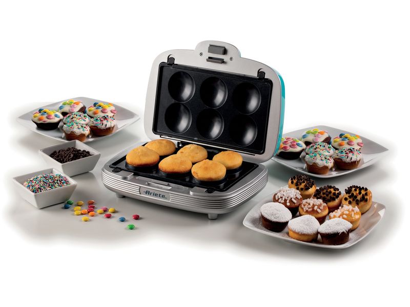 Ariete Multifunktionsgrill Party Time ARI-1972-BL 700 W, Bl Sandwich- und Keksmaschine