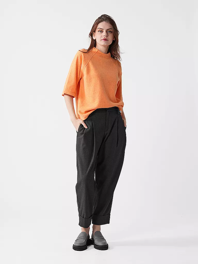MAC Marlenehose Wide Leg MAYFAIR grau