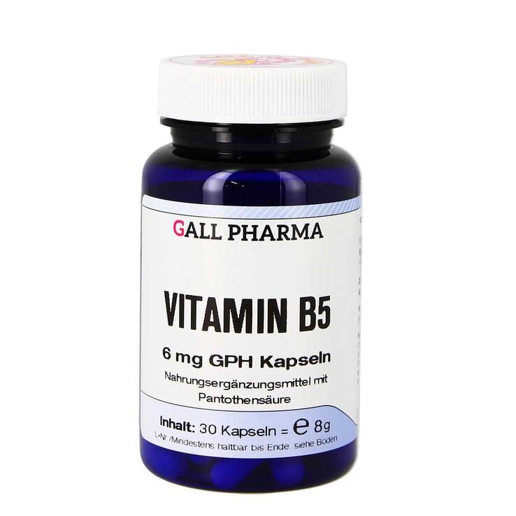 Vitamin B5 6 mg GPH Kapseln, 30 St