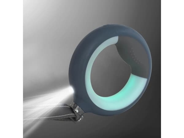 Doggy Village LUMINOUS Leash - Robust 3-i-1 bånd med LED-lommelykt, farget håndtaksbelysning og hygieneposedispenser for mellomstore og store hunder,
