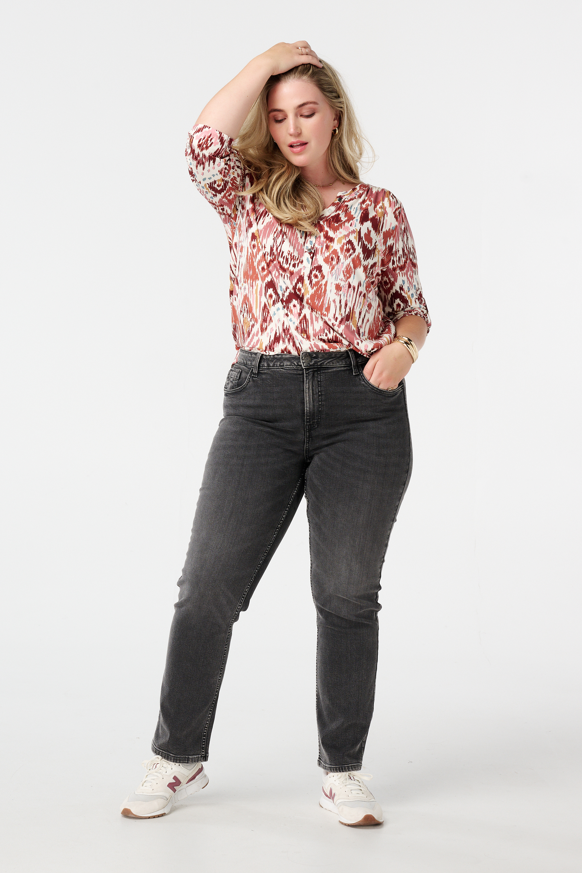 Straight leg jeans LILY Grijs
