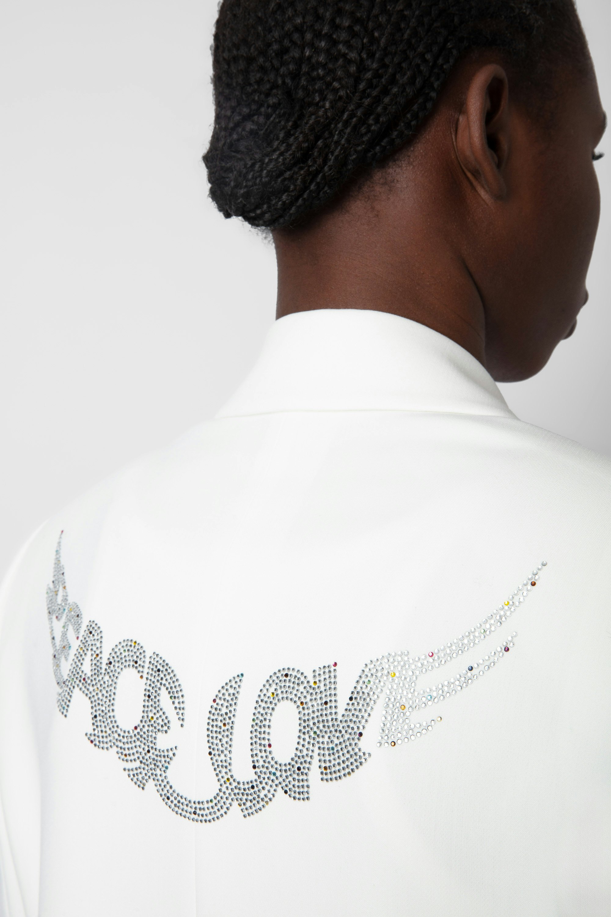 Blazer Visit Peace & Love Strass