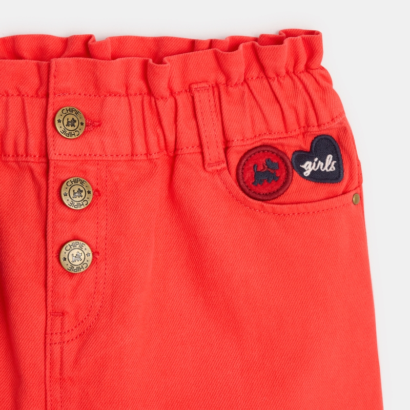 Jupe denim fille rouge Chipie