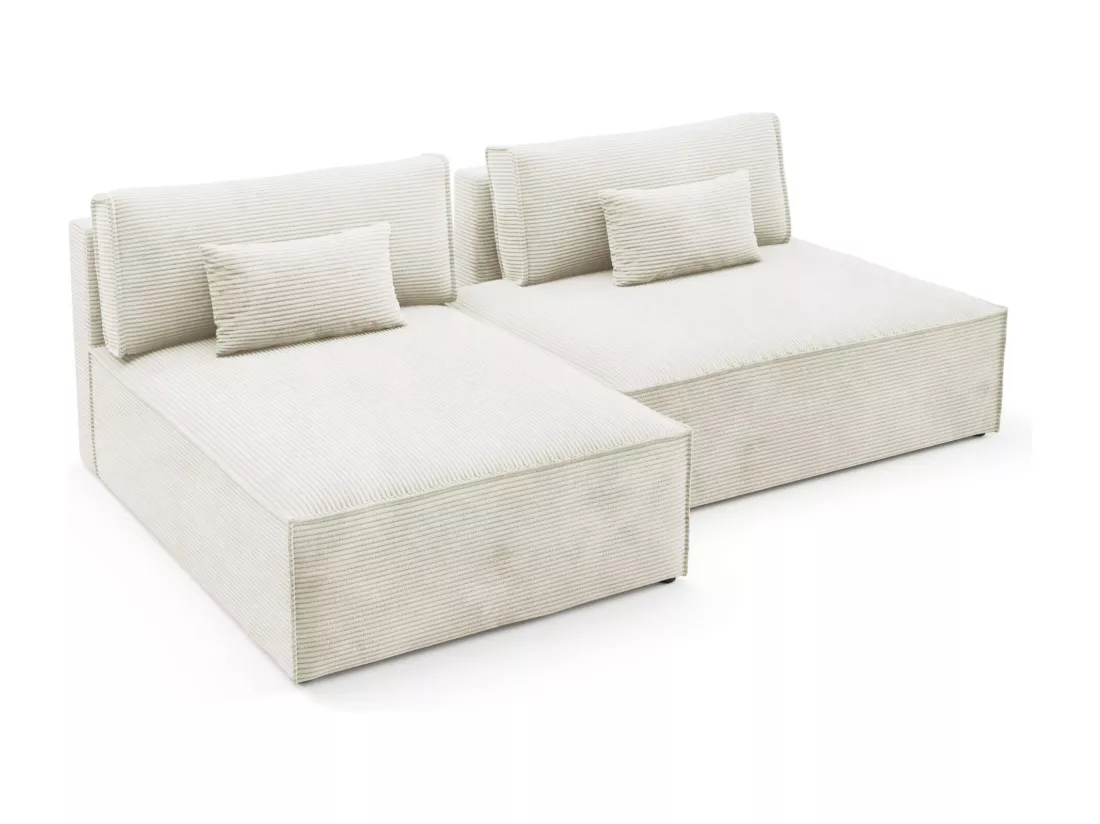 Modular Canapé d'angle convertible LUCCA Creme
