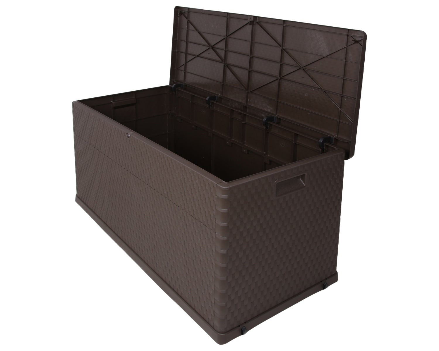 Ondis24 Kussenbox Opbergkist Rotan Bruin, Opbergdoos, Doos