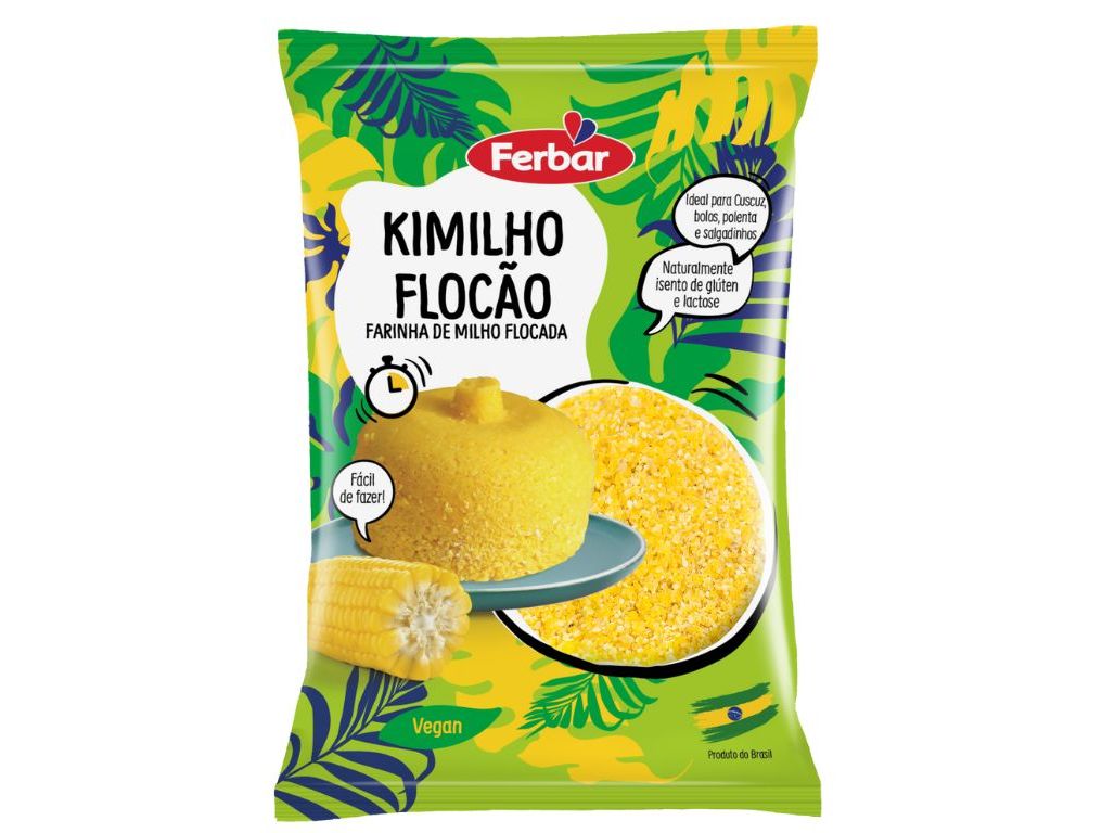KIMILHO FLOCÃO FERBAR FARINHA MILHO FLOCADO 400G