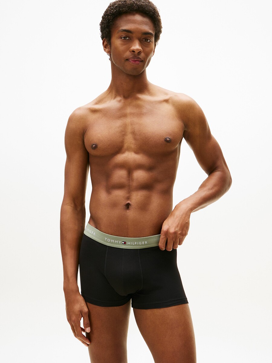TOMMY HILFIGER<br>Conjunto de 3 cuecas boxer lisas