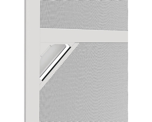 Insectenhor aluminium deur XL klembevestiging wit 120x240 cm
