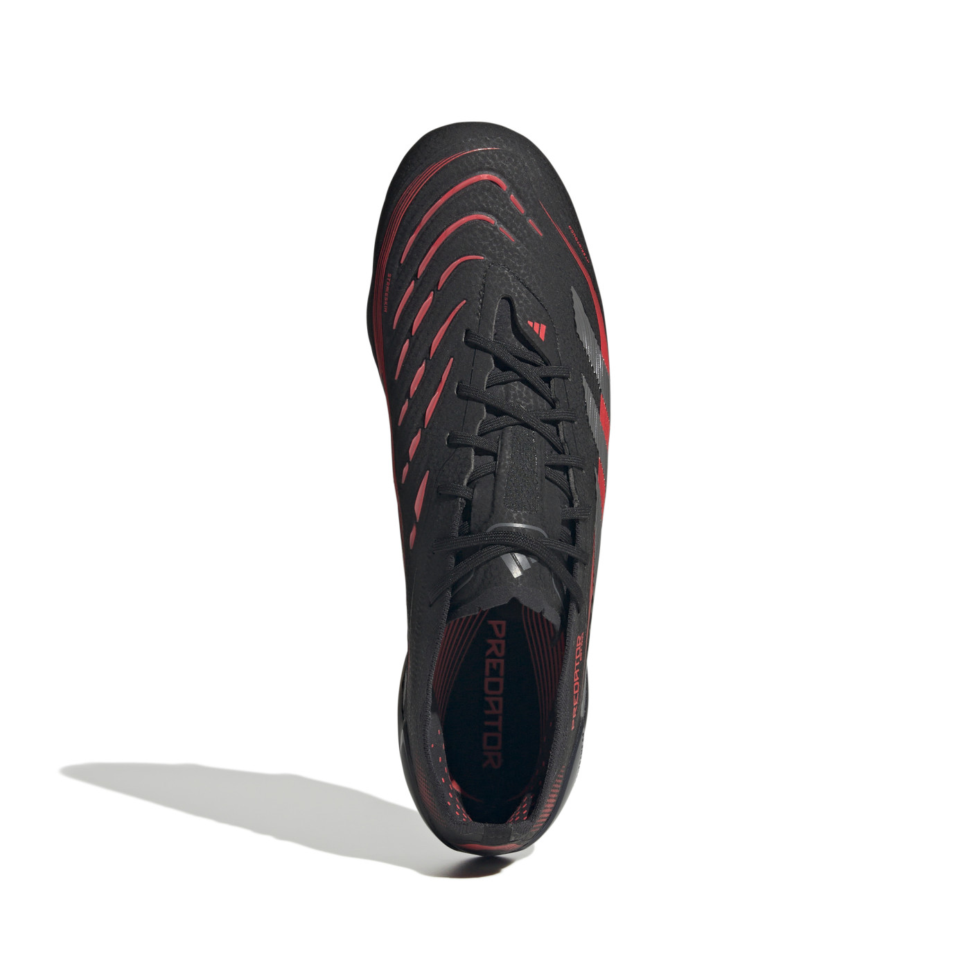 Adidas Predator Elite Gras Voetbalschoenen (FG) Zwart Grijs Rood