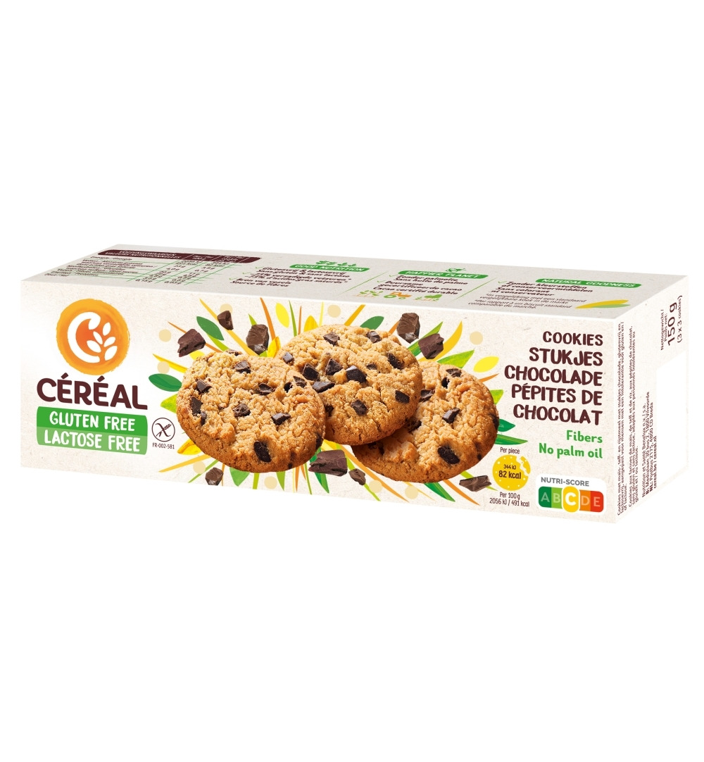 Céréal Cookies choco glutenvrij (150 gr)