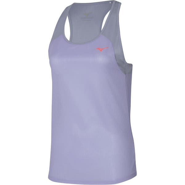 Débardeur running MIZUNO ACTIVE DRYAEROFLOW TANK W PASTEL LILAC