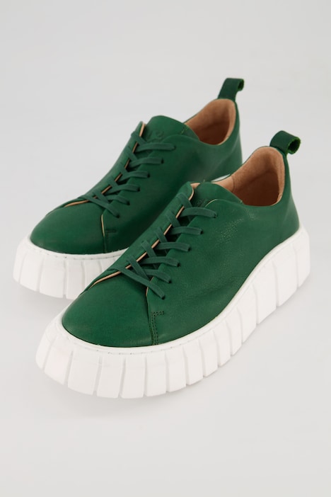 Lederschuhe, Wechselfußbett, markante Sohle, Lederfutter
